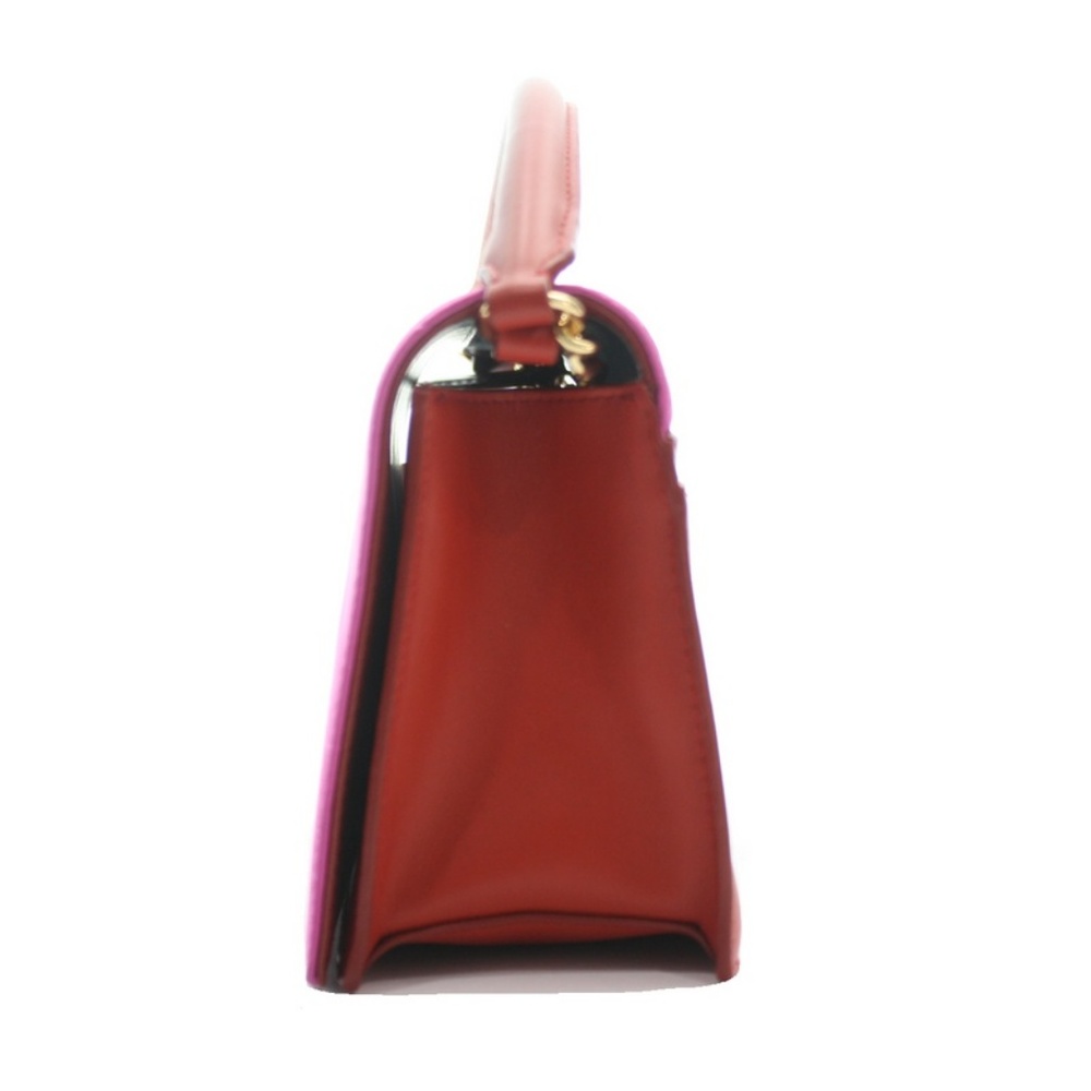 DIANE VON FURSTENBERG SILK & LEATHER BAG NWT - Picture 6 of 9